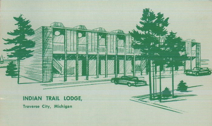 Indian Trail Lodge - Vintage Postcard